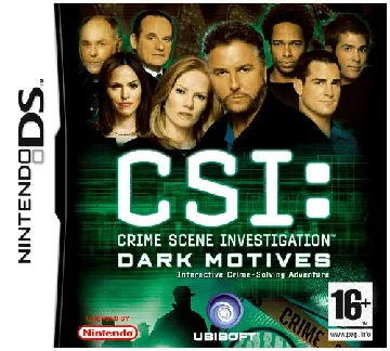 CSI - Crime Scene Investigation - Dark Motives (USA) (En,Fr,De,Es,It) box cover front